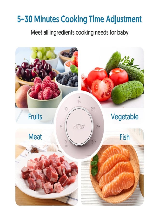 Bellababy Baby Food Maker Bellababy Baby Food Processor, Puree Blender Steamer with Reversible Steam Basket, One Button Easy Operation & Large Opening for Easy Cleaning - Image 3